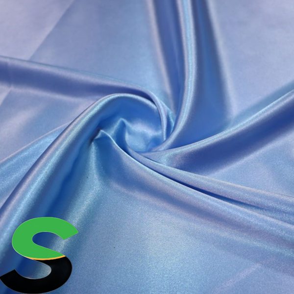 پارچه ساتن ال ایکس رنگ آسمانی سیر